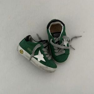Toddler golden goose green shoes size 20